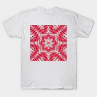 Pink and white abstract pattern background T-Shirt